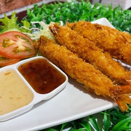 กุ้งชุปแป้งทอด