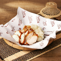 ไก่ทอด+ข้าวเหนียว - Dee Fried chicken with sticky rice