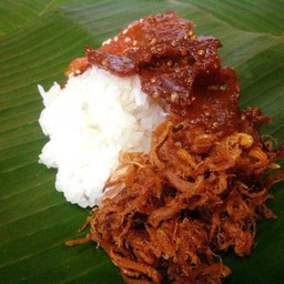 ข้าวเหนียว หมูฝอย+หมูสวรรค์