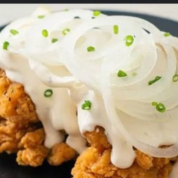 ไก่ทอดซอสซาวครีม 3 ชิ้น