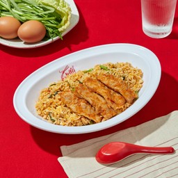 ข้าวผัดคลุกสุกี้หมู