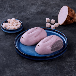 ซาลาเปาแรบบิทครีม เผือก (2ชิ้น)