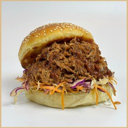 เบอร์เกอร์หมู (Pulled Pork)