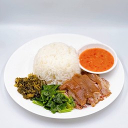 ข้าวขาหมูสูตรซัวเถา เนื้อหนัง ไม่มีไข่