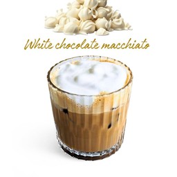 Iced White Choc Macchiato l ไวท์ช็อคมัคคิอาโต้