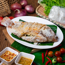 ปลาทับทิมเผาเกลือ