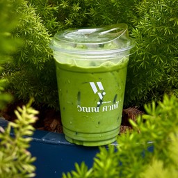 มัทฉะลาเต้ (เย็น)