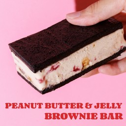 Peanut Butter & Jelly Brownie Bar