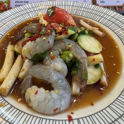ตำไหลบัวกุ้งสด