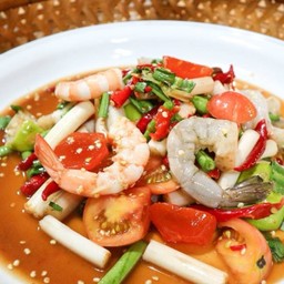 ตำไหลบัวกุ้งสุก