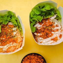 โปรดูโอ-หมี่ไก่ฉีก(เลือกรส) 2 กล่อง(ฟรี! หนังพริกหนังไก่แซ่บ)