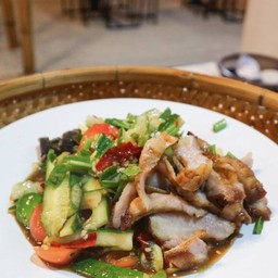 ตำแตงคอหมูย่าง