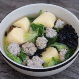 ต้มจืดเต้าหู้หมูสับใส่สาหร่าย