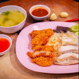 ไก่รวมพิเศษ(ไก่ต้ม+ไก่ทอด)