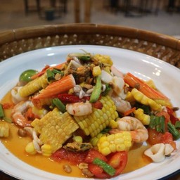 ตำข้าวโพดทะเล