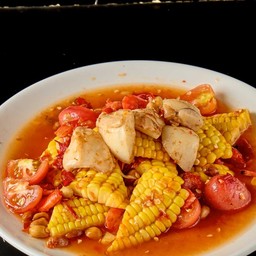 ตำข้าวโพดปลาหมึก