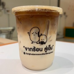 น้ำเต้าหู้ลาเต้เย็น