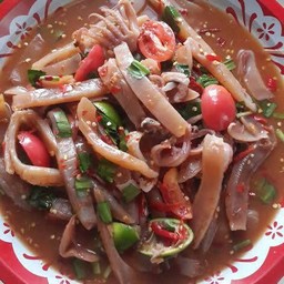 เหลาปลาหมึกกรอบ