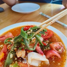 ตำกงฉ่ายปลาหมึก