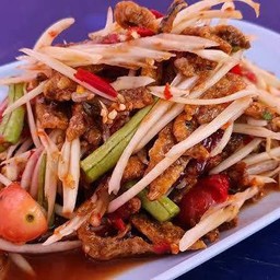 ตำปูปลาร้าปลากรอบ