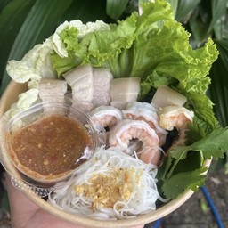 เมี่ยงสามชั้น+กุ้ง