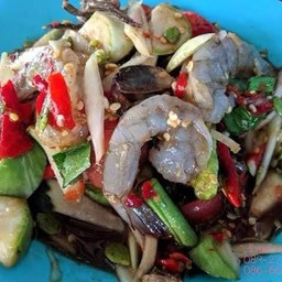 ตำป่ากุ้งสด