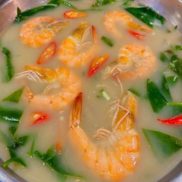 ใบเหลียงต้มกะทิกุ้งสด หม้อไฟ เมนูอาหารใต้ ซดแล้วไม่อยากวางช้อน