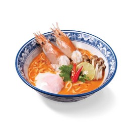ราเมนต้มยำกุ้งแม่น้ำไข่ออนเซ็น