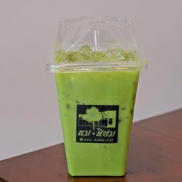 ชาเขียวนมสด ( เย็น )