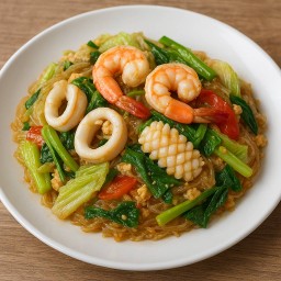 สุกี้ทะเลผัดแห้ง