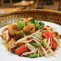 ตำซั่วปลาร้าแคบหมู