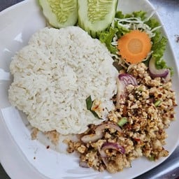 ข้าวลาบไก่