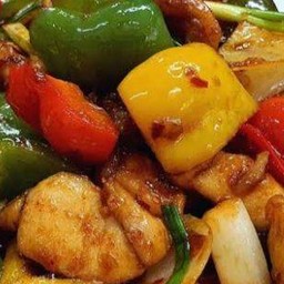 ผัดพริกเผาไก่