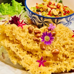 ปลาทับทิมฟูกร๊อบกรอบพร้อมน้ำจิ้มมะม่วงรสเด็ด