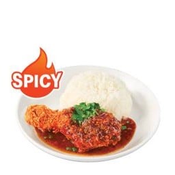 แมคข้าวน้ำตกไก่ทอด สไปซี่