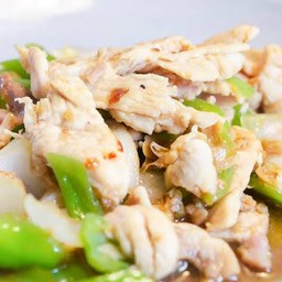 Fried Sweet Peper With Chicken