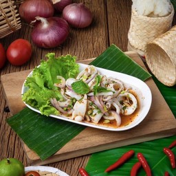 ลาบปลาหมึก