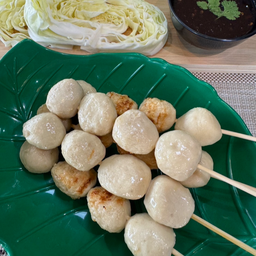 โปรพิเศษ ลูกชิ้นหมูเมืองทองปิ้ง ชุด 5 ไม้