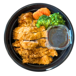 ข้าวหน้าไก่กรอบซอสทงคัทซึ