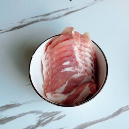 สันคอหมูสไลด์ Sliced pork neck