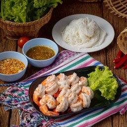 เมี่ยงกุ้งลวก