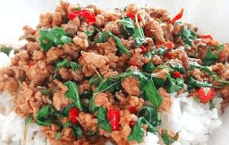 ข้าวกระเพราหมูสับ