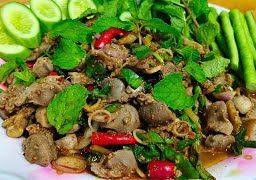 ลาบเครื่องในไก่