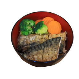 ข้าวหน้าปลาซาบะซอสเทอริยากิ