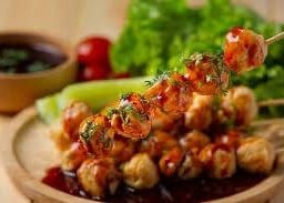 เซ็ทลูกชิ้นหมู ปิ้ง 5 ไม้