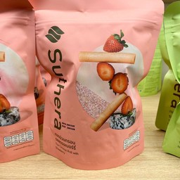 ทองม้วนกรอบรสสตอเบอรี่