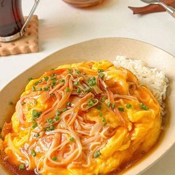 ข้าวไข่ข้นหน้าปูอัด