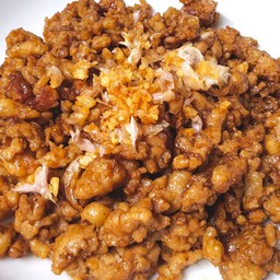 (กับข้าว)ไก่สับ/หมูสับ/หมูหมัก/ไก่ชิ้นกระเทียมพริกไทย