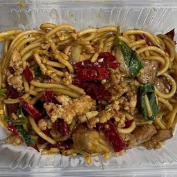 กะเพราสปาเก็ตตี้เนื้อสับ