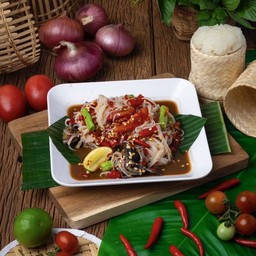 ปูปลาร้า+ขนมจีน